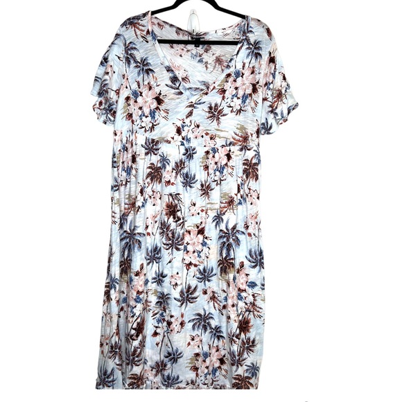 Torrid Maxi Cotton Slub Babydoll Beach Dress Size 0 - Picture 2 of 8